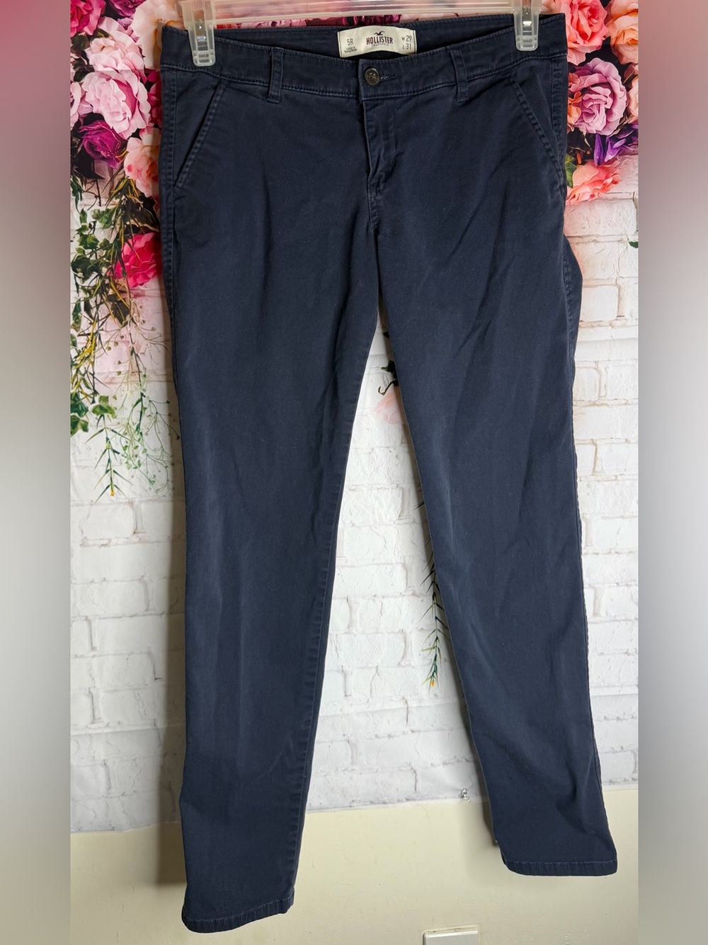 Hollister Women's slim Navy Pants